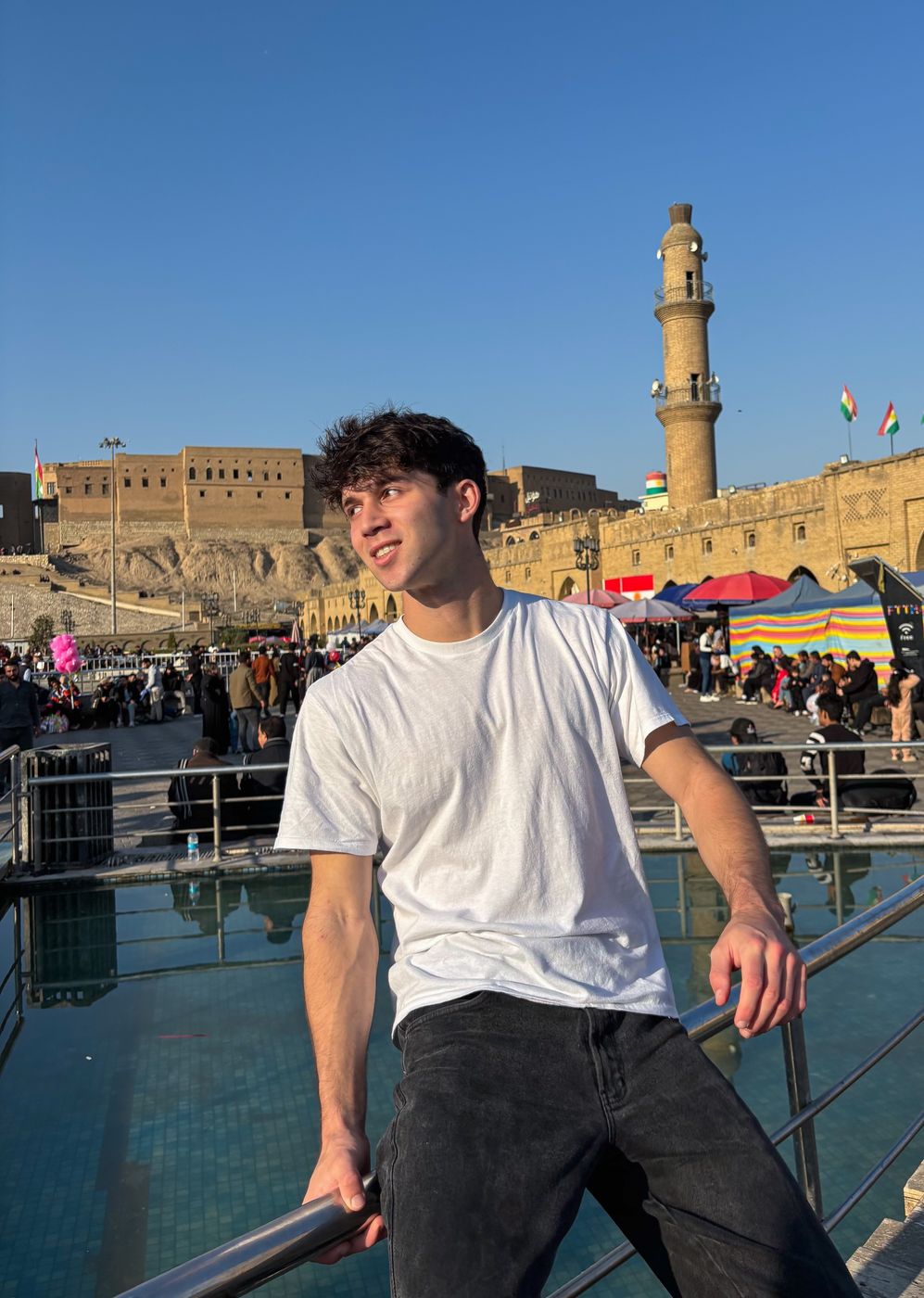 Jason in front of the Erbil Citadel
